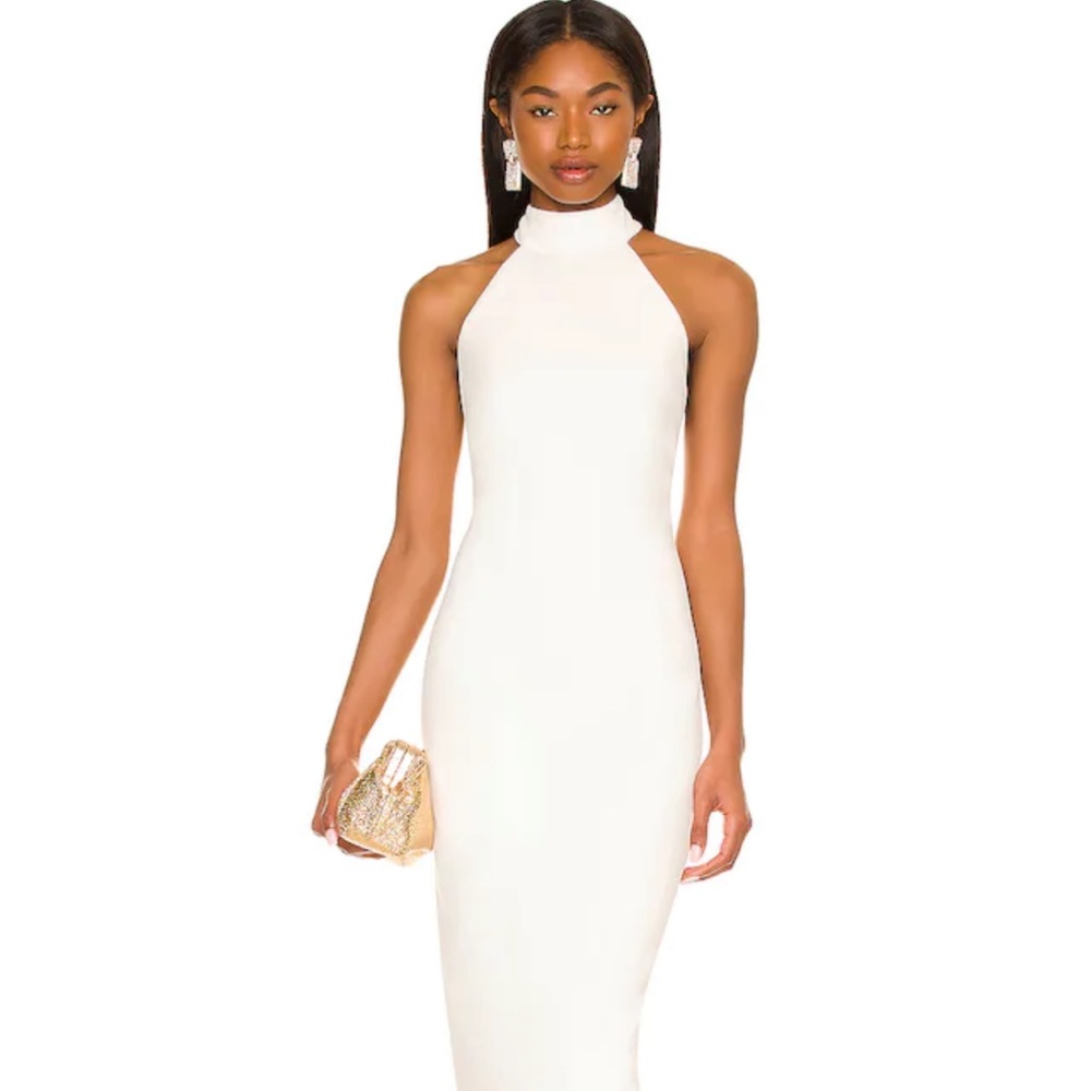 Nahla dress in ivory by MISHA